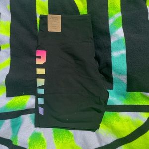 VICTORIA’S SECRET PINK HIGH WAIST BIKE SHORTS NEW VS PINK